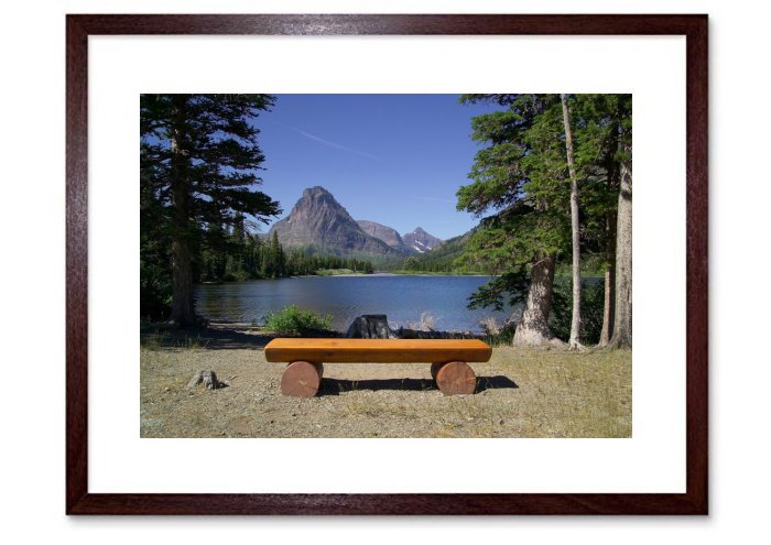 Landscape Scenic Pray Lake Bench Trees Wate